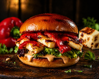 Picture of Veggie Halloumi Stack